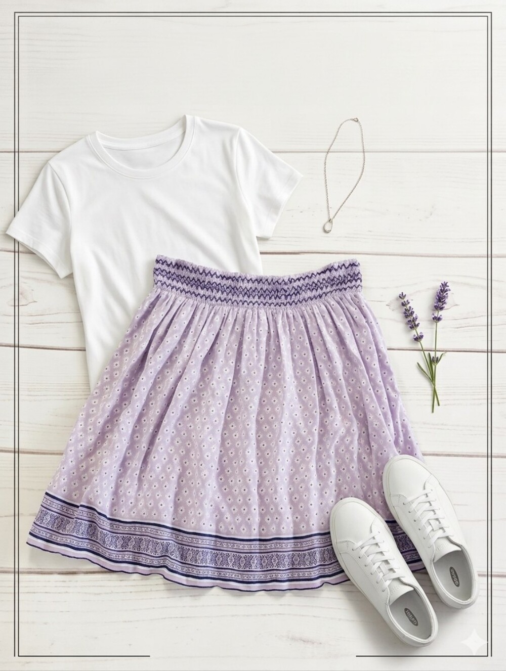 OLD NAVY Purple Smock Waist Boho Print Flirty Bohemian Rayon Women's Mini Skirt